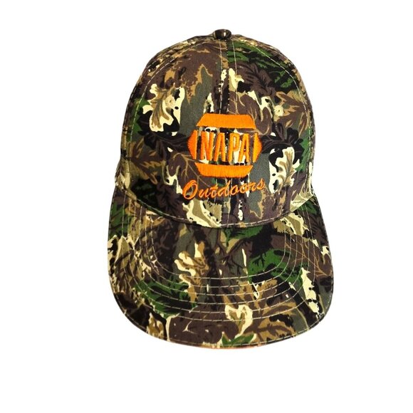 Napa Outdoors Hat Adult One Size Brown Camo Snapback Embroidered‎ Automotive - Picture 1 of 9